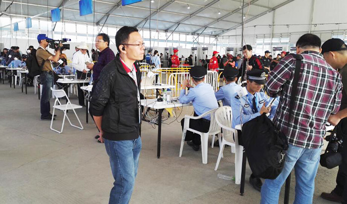 珠海航展手持式身份證閱讀器